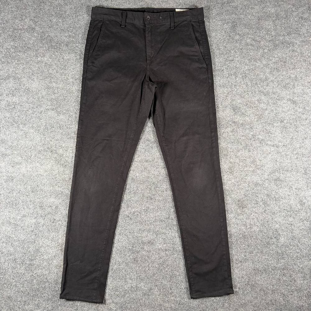 Rag & Bone Jeans Pant 32x31 Black Stretch Cotton Chino Pants